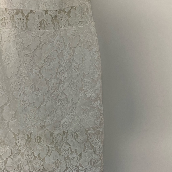 NWOT Aqua for Bloomingdales white lace bodycon S - Picture 4 of 5